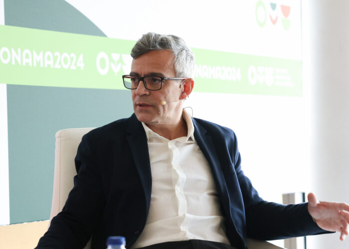 Pablo Rodríguez, director de Proyectos de Crea Madrid Nuevo Norte, durante su intervención para hablar sobre movilidad peatonal en Madrid Nuevo Norte