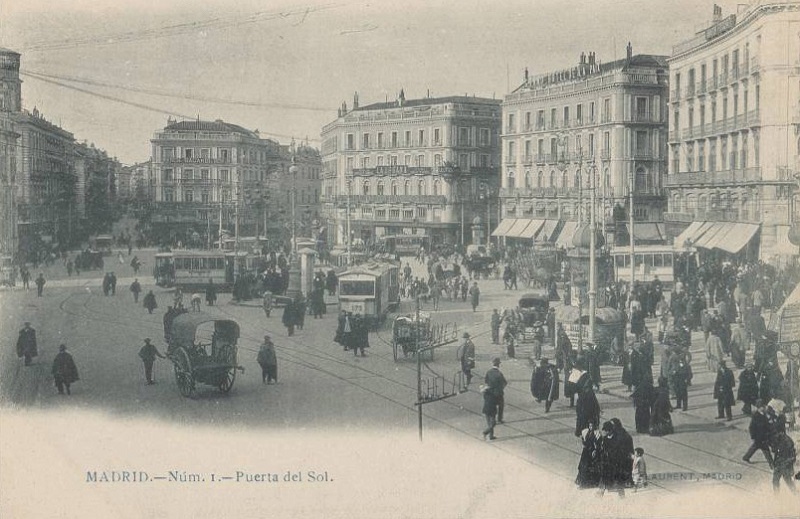 Puerta Sol en 1903 JeanLaurent