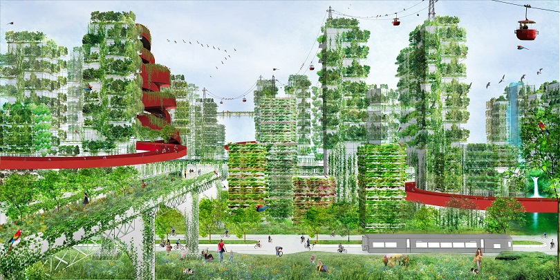 Stefano Boeri Architetti Future City Lab Forest City concept vision 2017 ciudad bosque china