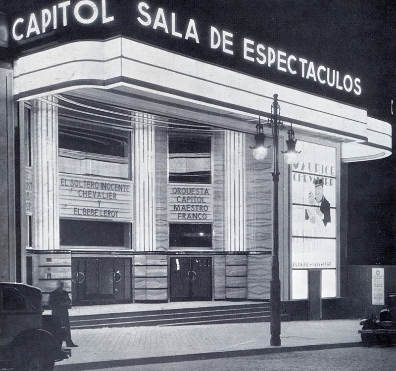 Entrada cine Capitol 1935 Nuevas Formas edificio carrion historia del cine feduchi b