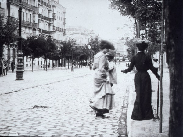 El bulevar de la calle Génova en 1900.